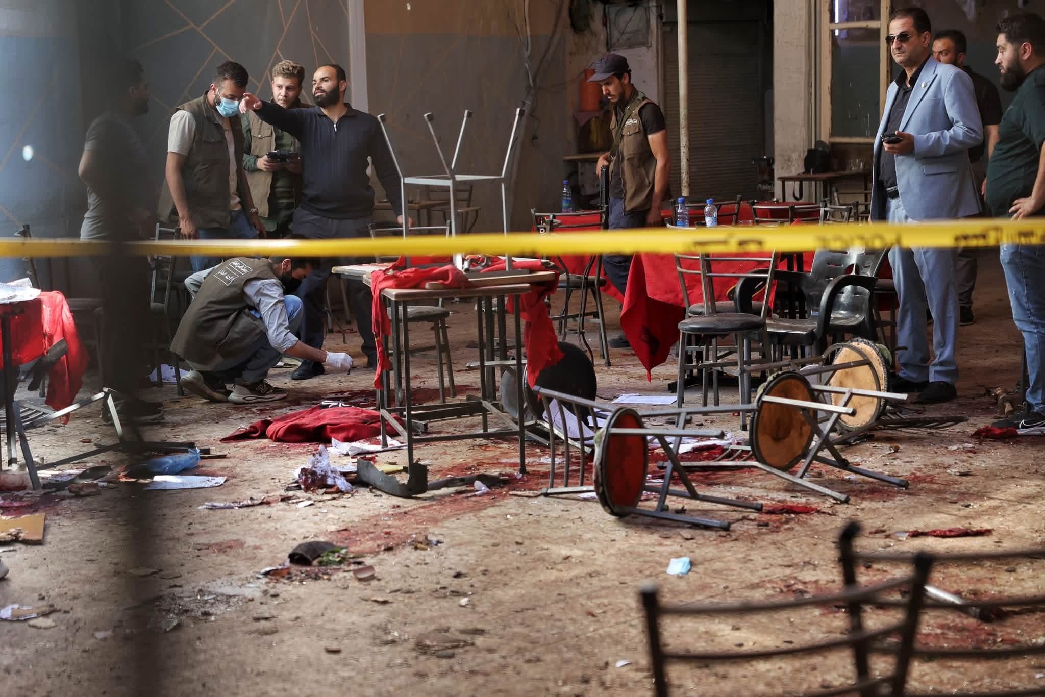 Investigation Underway in Damascus Café Bombing Kills Ten Injures Dozens