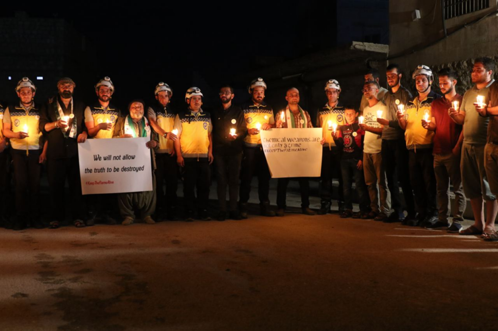 Candlelight Vigil in Idlib to Recall Ghouta Massacre levant24