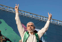 Hamas’ Loss of Leader Yahya Sinwar Mourned by Syrian Revolution Hamas leader Yahya Sinwar at a rally before his death in October 2024