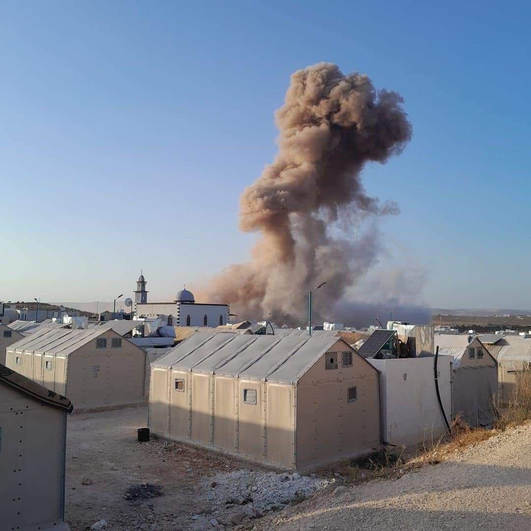 Russian airstrike near IDP camp in Syria.