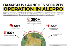 Damascus Launches Security Operation in Aleppo