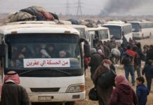 Convoy Departs Aleppo to Return Displaced Afrin Residents