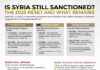 Is Syria Still Sanctioned?